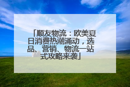 顺友物流：欧美夏日消费热潮涌动，选品、营销、物流一站式攻略来袭
