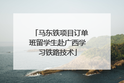 马东铁项目订单班留学生赴广西学习铁路技术