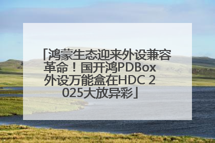 鸿蒙生态迎来外设兼容革命！国开鸿PDBox外设万能盒在HDC 2025大放异彩