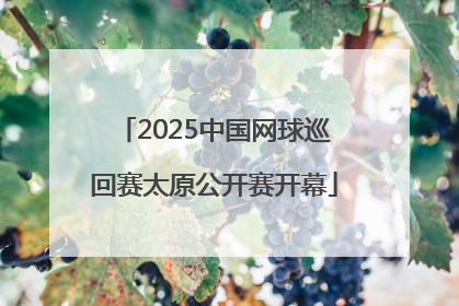 2025中国网球巡回赛太原公开赛开幕