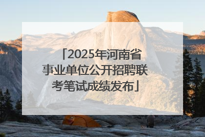 2025年河南省事业单位公开招聘联考笔试成绩发布