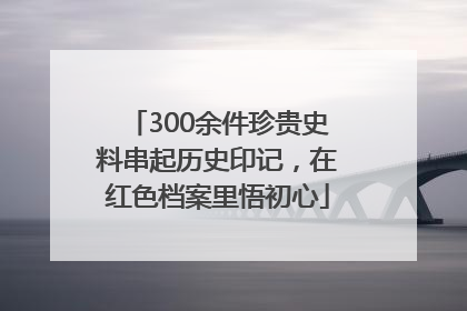 300余件珍贵史料串起历史印记，在红色档案里悟初心