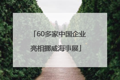 60多家中国企业亮相挪威海事展
