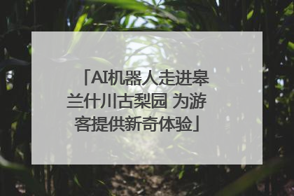 AI机器人走进皋兰什川古梨园 为游客提供新奇体验